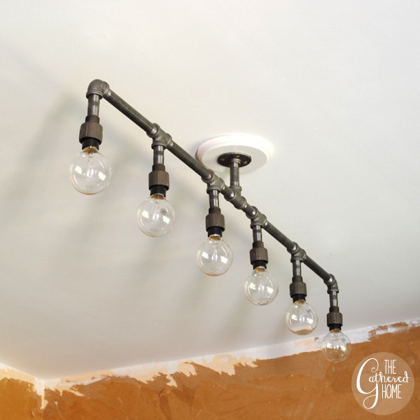 Guys With Hammers How To Make A Fabulous Plumbing Pipe Light Fixture Fabulous Plumbing Pipe Light Fixture, How To Make A Black Pipe Light Fixture