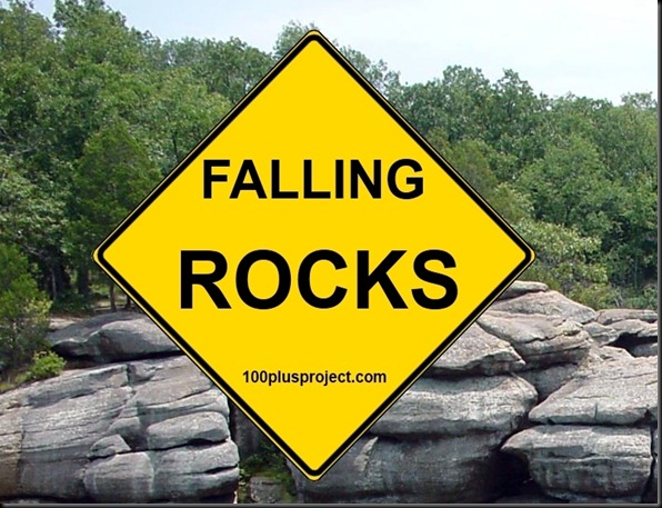 falling rocks back