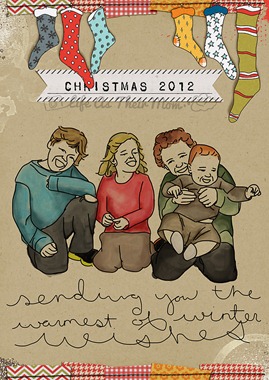 christmas card - life as their mom
