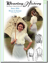 1910's Blouse Pattern available on Wearing History's Pattern website.