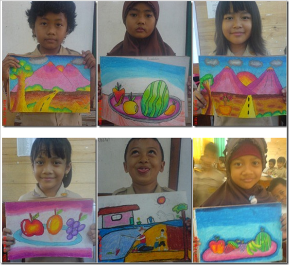 Gambar hasil Kreatifitas Anak Kelas 2 SD Belajar dan Berbagi