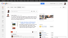 New Google Plus design Home tab
