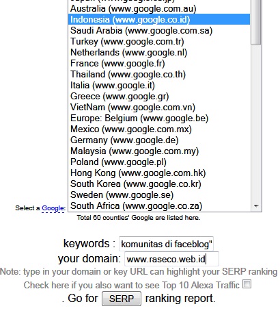 Cek Posisi Website di Google dengan Keyword Tertentu