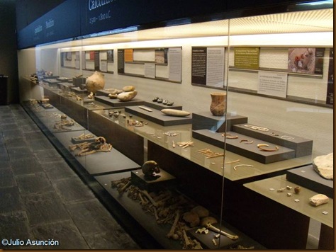 Vitrina Paleolítico - Edad del Bronce - Museo de Navarra