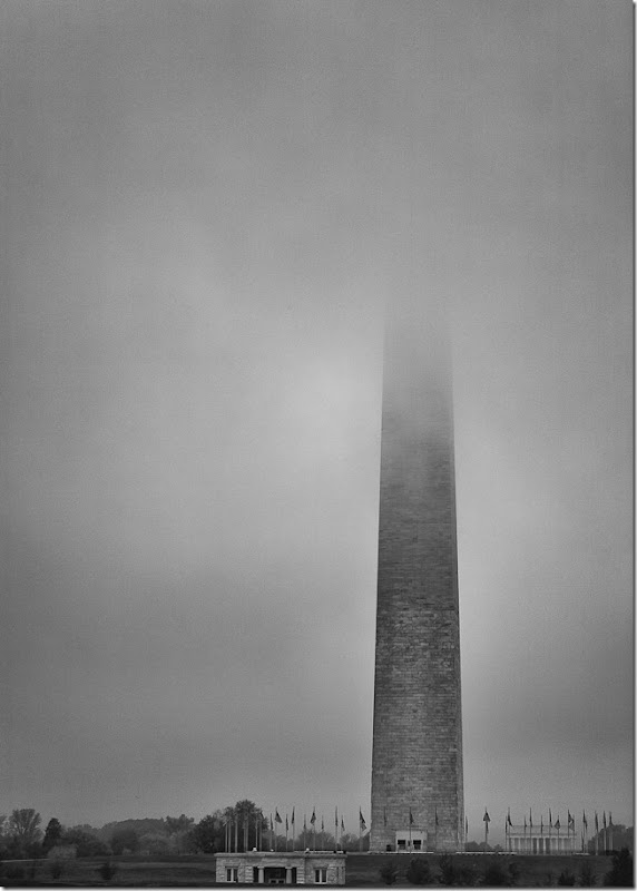 Washington Monument in the Fog