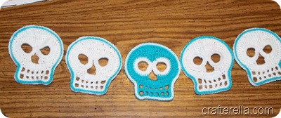 crochet sugar skulls