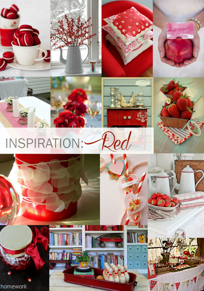 Inspiration Red Round Up collage | via homework - carolynshomework.com