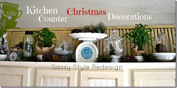 Kitchen Counter Christmas Decorations with Sassy Style Redesign