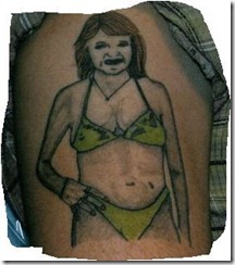 tattoo ugly woman