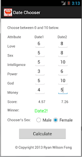 Date Chooser Screen 2