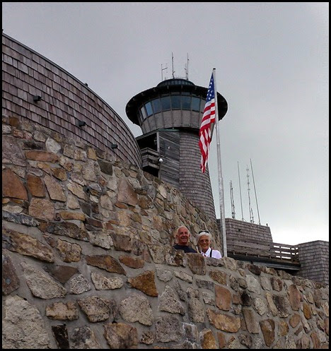 06b - Us and the firetower at the top of the bald