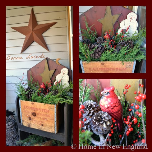 christmas porch collage
