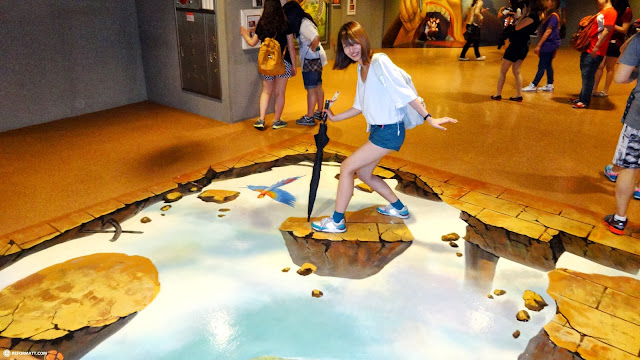 don't fall off at Lotte World in Seoul, South Korea