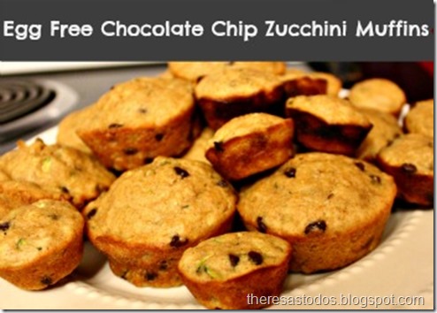 Egg Free Chocolate Chip Zucchini Muffins
