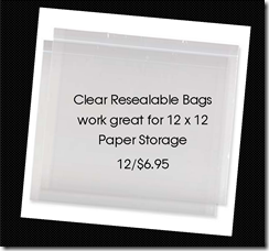 Resealble Bags Paper Storage