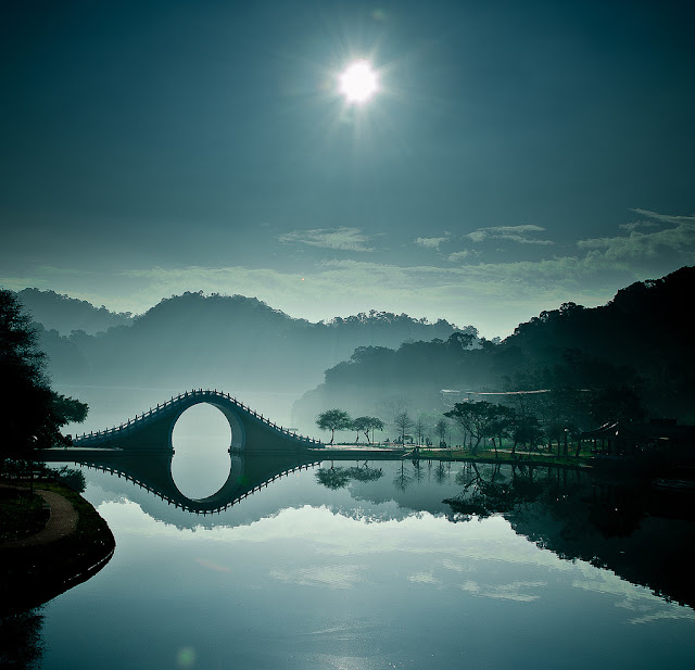 the Moon Bridge in Taipei