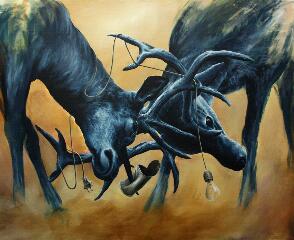 Badman: Tarung Kejantanan ala Dua Rusa Gunung