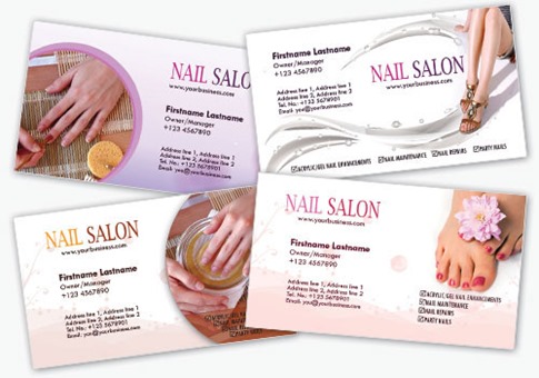 Nail Salon Business Card Templates