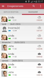  Enregistrement d'appel – Vignette de la capture d'écran  