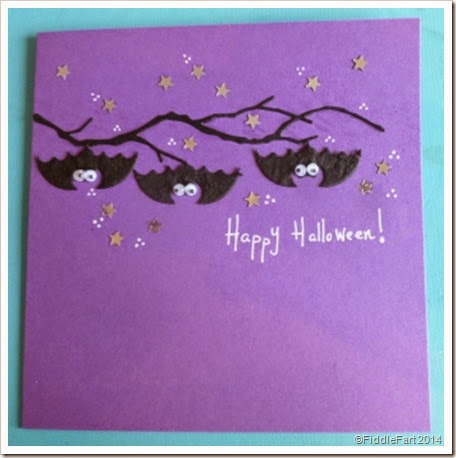 Halloween Bat Card. Bat Card