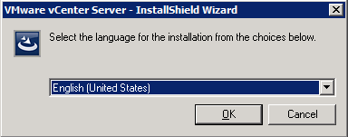 VMware vCenter Server - InstallShield Wizard