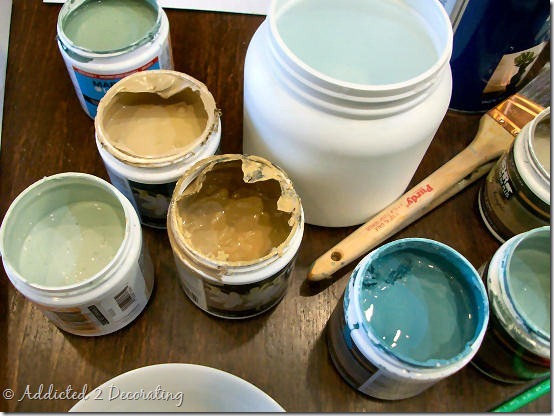 painting small paint pots