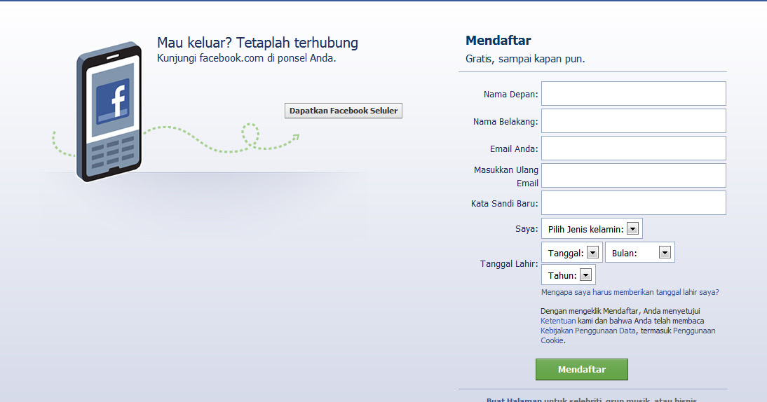 Cara Mudah Membuat Akun Facebook  BLOG HAIRUL ALAM