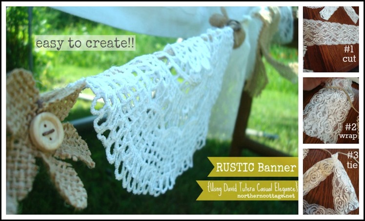 Rustic Banner step by step