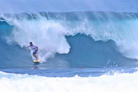 Siargao Island's 15-foot  wave