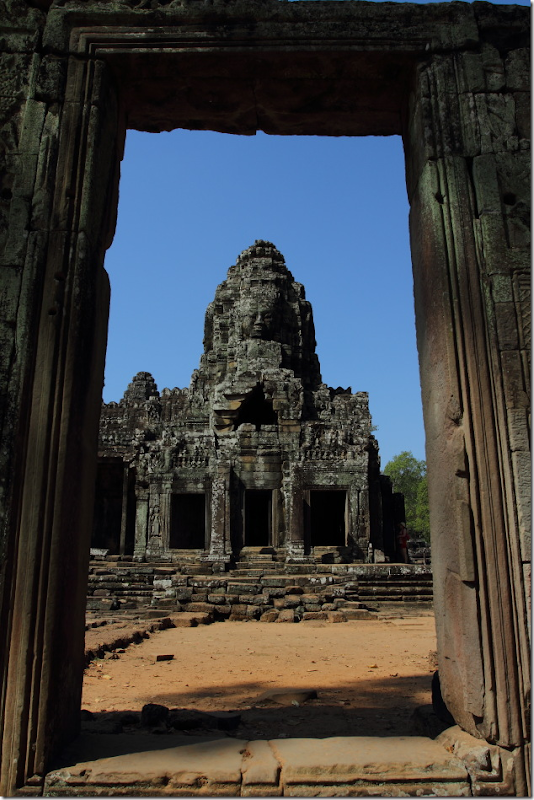 Entering the Bayon Temple, Cambodia