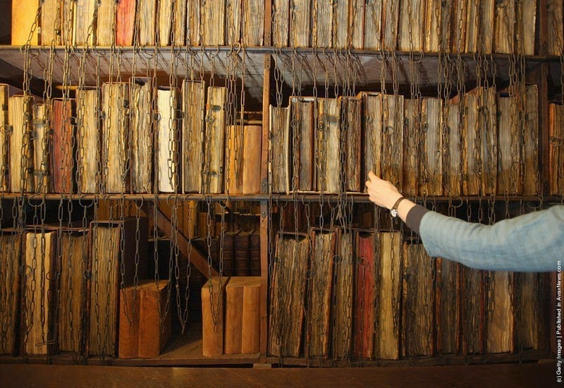 As últimas bibliotecas acorrentadas sobreviventes