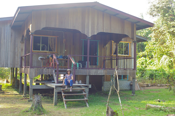 La maison à Sukau (Sabah, Malaisie), 1er août 2011. Photo : J.-M. Gayman