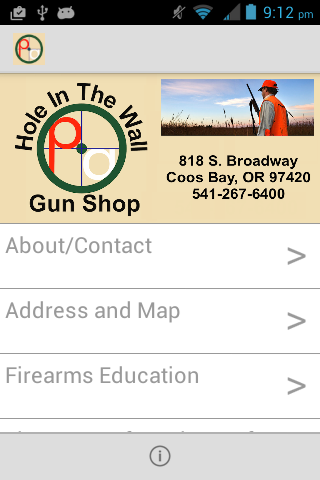 Hole in The Wall Gun Shop