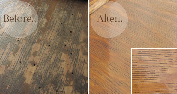 2013Feb23 before and after singer machine restoration wood worm 2013Feb23 before and after singer machine restoration wood worm