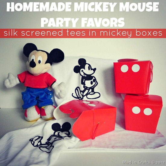 Homemade Mickey Mouse Party Favors