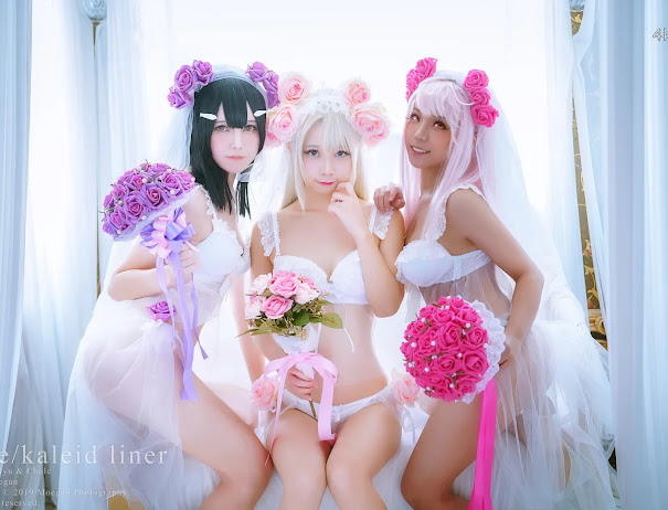 Coser@沖田凜花Rinka & 鈴鈴Yakira & 鬼姬Oni Hime – Wedding Bikini ver. (Fate kaleid liner プリズマ☆イリヤ)