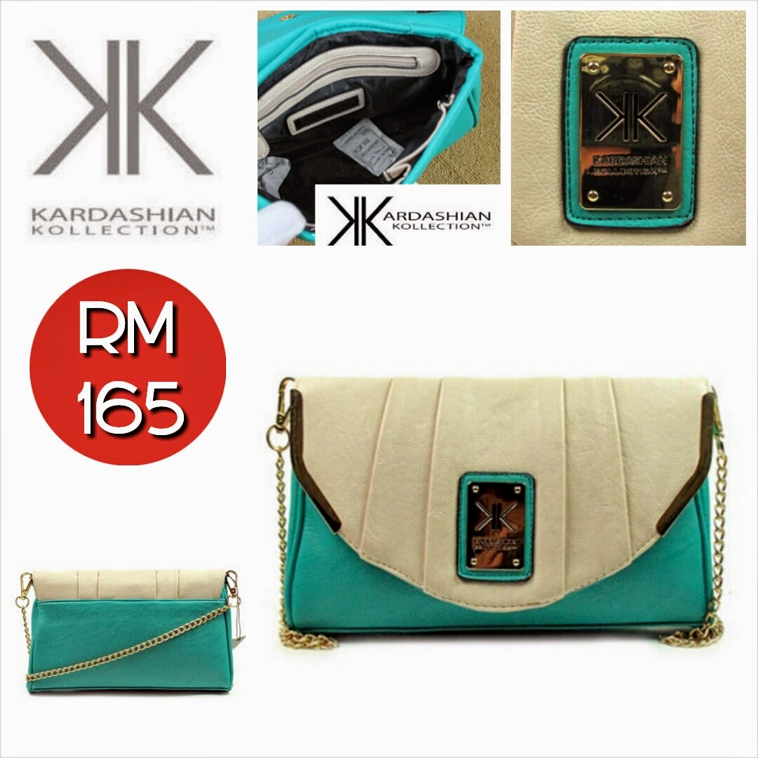 KARDASHIAN KOLLECTION Messenger Bag (Turquoise and Red) SHANTEK