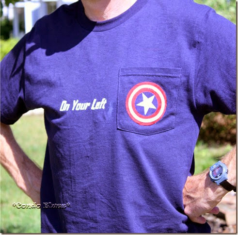 how to make Captain America Freezer Paper Stencil T shirt