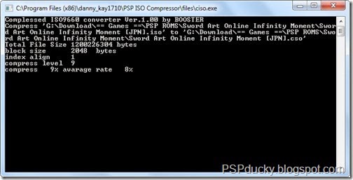compress psp iso files