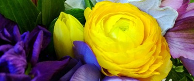 purple and yellow wedding flowers | Ideas in Bloom