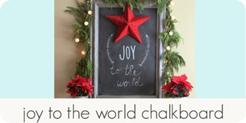 joy to the world chalkboard