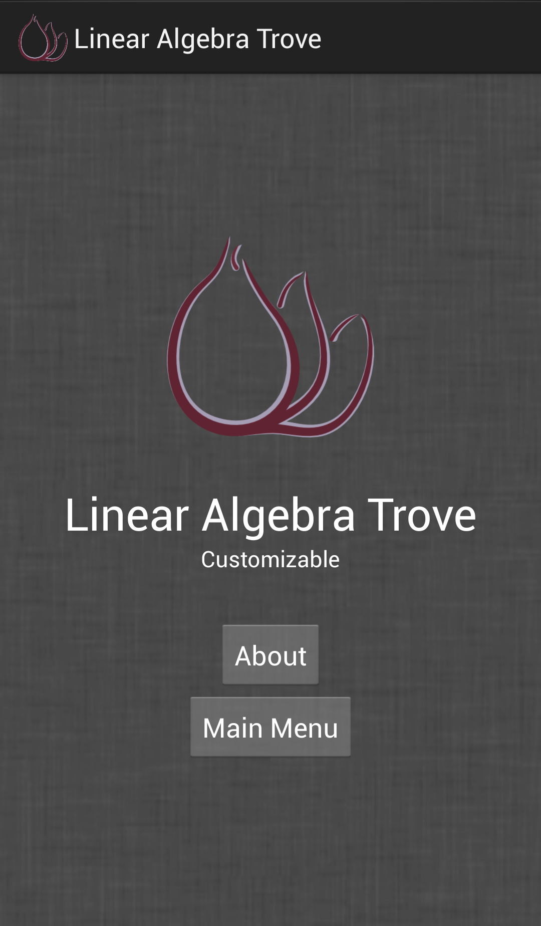 Android application Linear Algebra Trove screenshort