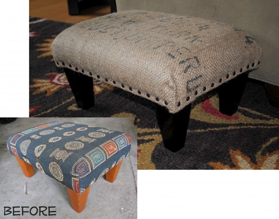 friday feature burlap sack covered ottoman from sas interiors