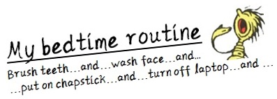 my bedtime routine