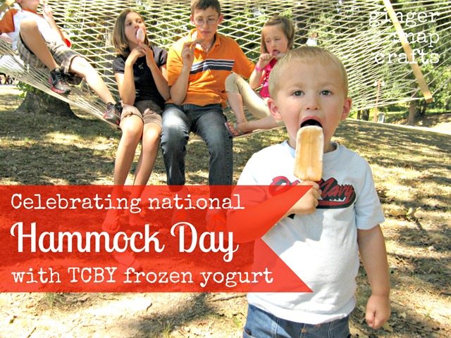 celebrate national hammock day with TCBY frozen yogurt