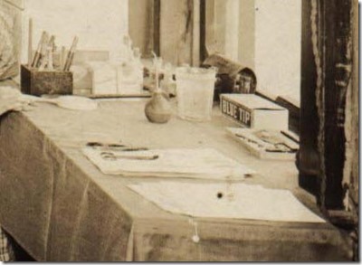 Table at Dental Office in Brinkley  Arkansas January to April 1922