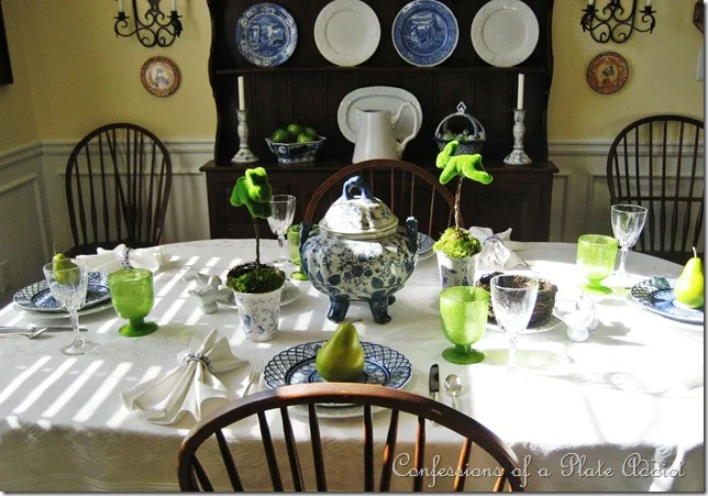 CONFESSIONS OF A PLATE ADDICT My Favorite Spring Tablescape in Blue and White