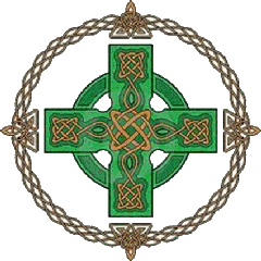 Los tres círculos de la cruz céltica-L