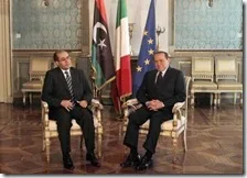 Mahmud Jibril e Silvio Berlusconi