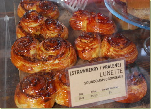 Can you imagine how good strawberry pralinetastes when layered through a sweet croissant?!